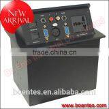 Tabletop Hydraulic Pop Up Power Socket With Bottom Connection for Office AV Solutions thumbnail-5