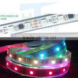 12V 5050 Full Color Led Strip Light With 20pixels per Meter 3leds Cuttable