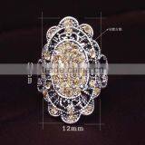 Colorful Crystal With Silver Plating Alloy Hot Sale Retaining Ring thumbnail-2