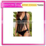 BSC045 Open Hot Sexy Girl Fission Pure Triangle Bikini Swimwear thumbnail-1