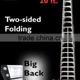 Aluminium Two-Sided Folding Big-Back-Leg 20 Step Ladders thumbnail-1