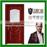 Mdf Deep Carved Soundproof Hotel Room Doors With Glass Design