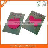 Apple Shape Die Cut Transparent Mini Plastic Sticky Note Pad thumbnail-2