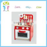 Factory hot offer high quality dramatic series preschool pretend play wooden kitchen toy
