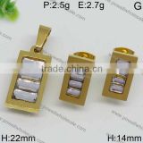 New arrival popular jewelry wholesale china gold plated jewelry set