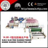 WJM series nonwoven wadding plant , thermo bonded padding making machine