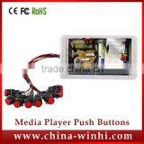 7 Inch Restaurant TFT Shelf Edge Multi Language External Button Car Lcd Monitor Advertising Digital Price Display Screen Board