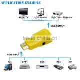 1080P Mini HDMI TO VGA Converter USB Adapter With Audio Output Cable For XBOX 360 thumbnail-2