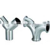 Sanitary Stainless Steel y Tee Pipe Fitting thumbnail-1
