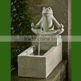 White Travertine Frog Fountains for Garden thumbnail-1