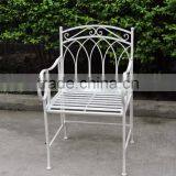 Vintage Shabby Chic Metal Arm Chair thumbnail-1