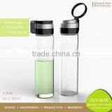 Low MOQ! BPA Free Sports Hot Glass Fruit Infuser Water Bottle thumbnail-4