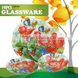 Octagonal Glass Dinner Cake Plate With OEM thumbnail-2