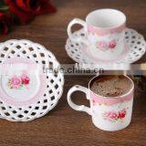 Royal Porcelain Coffee Cup Set Hot Sell New Bone Coffee Cup Tea Cup With Logo thumbnail-1