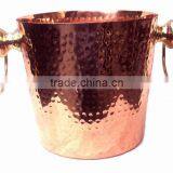 BPA FREE SOLID COPPER ICE BUCKET, 100% PURE COPPER WINE COOLER thumbnail-1