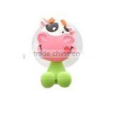 3D Cartoon Rubber Silicone Toothbrush Holder, Cute Animal Tooth Hook With Sucker thumbnail-1