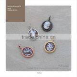 New Product 925 Sterling Silver Vintage Lady Cameo Pendants Made in Italy P21B Cameo 20mm thumbnail-1