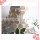 Flower Patterned Elegant Glass Handicraft Stained Mosaic Giant Glass Vases thumbnail-3