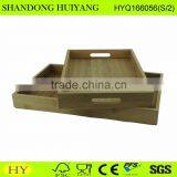 Custom Wooden Serving Tray With Handles thumbnail-1