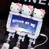 Миниатюрный складной и выдвижной монопод для селфи в стиле мультфильмов с алмазной отделкой thumbnail-2