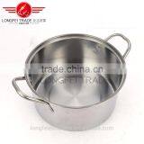 Hot Sale 4pcs Natural Color European-style Stainless Steel Cooking/ Soup Pot Set thumbnail-5