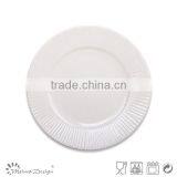 Embossed Solid Color Dinner Plate