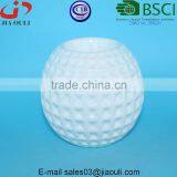 BSCI Audit Factory New Design Dimple Ball Shape White Ceramic Tea Light Holders thumbnail-1