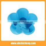 6 Pcs Silicone Egg Tart Mould, Flower Silicone Cake Mould, Silicone Cupcake Molds thumbnail-2