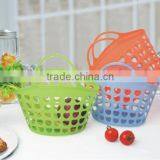 PE Plastic Basket With Handle/Storage Basket/food Basket thumbnail-5