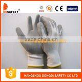 DDSAFETY 13G White Nylon Knited Grey Nitrile Coated On Palm Safety Gloves thumbnail-1