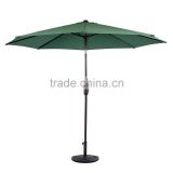Patio Outdoor Metal 10ft Push Button Tilt Green Market Umbrella