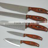 Pakka Wood Handle Kitchen Knife Set thumbnail-1