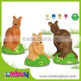 High Quality Cartoon Kangaroo Small Rubber Toys With BB Whistle thumbnail-1