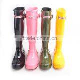 Dripdrop Waterproof Knee High Tall Europe Style Slim Colorful High Quality Women Gumboots Rain Boots thumbnail-4