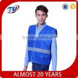 Blue hi Vis Vest Warning Safety Vest thumbnail-2