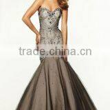 Luxurious Beaded New Designer Low Cut Back Trumpet/mermaid Winter Ball Dresses thumbnail-1