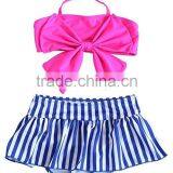 Baby Boutique Clothing Baby Girl Bow Bikini 2 Pieces Swimsuit China Manufacturer thumbnail-2