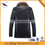 New Fashion Real Black Fur Jackets for Men thumbnail-2