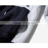 OEM Service Warm Good Fabric Reglan Long Sleeve Grey Color Matching Thumb Hole Woven Label Male Sports Apparel thumbnail-4