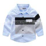 S33472W Long Sleeve Shirts Boys Blouses Breathable Cotton Kids Children Shirts thumbnail-2