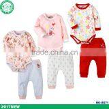 2017 Unisex Long Sleeve Baby Romper Wholesale High Quality Baby Romper Set With Pants thumbnail-1