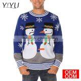 Ugly Christmas Sweater Snowman Nose Thief Tipsy Elves Sweater Pullover thumbnail-1