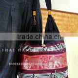 New Thai Silk Embroidered Handbag Tote Bag thumbnail-1