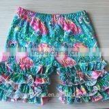 Baby Boutique Wholesale Icing Shorts Flamingo Shorts Printed Fabrics Kids Shorts thumbnail-5