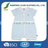 Custom Printed Stripe Baby Romper Wholesale Soft Cotton Baby Onesie thumbnail-1