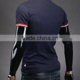 Wholesale Fashion Casual V Neck Men Tshirt Made in China thumbnail-2