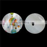 Wholesale Scrapbooking Round Natural Two Holes Fire Balloon Pattern Shell Sewing Button thumbnail-1