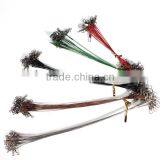 Hot Sale 100pcs/set 5 Colors Stainless Steel Coated Fishing Trace Lure Wire Spinner Leader Hooks Swivel Interlock Snaps thumbnail-2