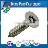 Made in Taiwan Two Hole Pan Head One Way Clutch Round Head Torx With Pin Drive Countersunk Head Security Screw thumbnail-4