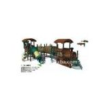 outdoor slide-train playground (CE approvaed)